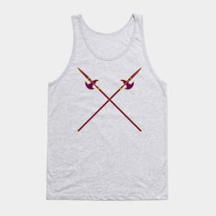 Crossed Halberds (Purple) Tank Top